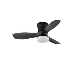 Globo 03669 - Reguliuojamas lubinis ventiliatorius IRWIN LED/15W/230V 2700–6500K, juodas, su nuotoliniu pulteliu