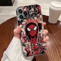 Žmogus-voras Marvel Skaidrus telefono dėklas iPhone 17 Pro Max 17E 11 12 13 14 15 16 Pro Max 15 Plus 17 Air 16E 7 XS Minkštas dėklas iPhone 7