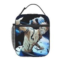 Satoru Gojo Anime Japonų Manga Izoliuotas pietų krepšys vaikams Mokyklos šaldytuvas Šiluminė maisto dėžutė Rankinė Nešiojamos pietų dėžutės Indas One Size