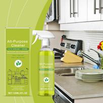 Efficient Decontamination Multi-surface Cleaner Kitchen Sanitary Tile Metal Universal Quick-drying Low Residue, To Oil Stains Cleaning Fluid120ml One Size
