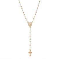 Virgin Mary/st Benedict Rosary Beads Necklace for Women, Our Lady Of Guadalupe Jesus Cross Y Necklace Christian Jewelry