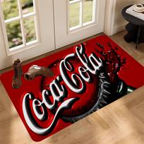 C-Coca C-Cola Floor Mat Non-Slip Laundry Room Mat Laundry Decor Balcony Child Living Room Bedside Mats 50x80cm