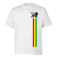 Jamaika Rastafari Rasta Judo Liūtas vėliava Reggae Rap Muzika Marškinėliai 100% Medvilnė Apvalus kaklas Trumpomis rankovėmis Laisvalaikio vyriški marškinėliai Dydis S-3XL S juoda
