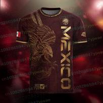 Mexico Special Youth Football Jersey Men Women Casual Sport Breathable Top for Competition Training Tees Summer Parent-child Tee 100