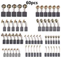 60Pcs Electric Motors Carbons Brushes Electric Hammer Drill Replacement Graphites Brushs For Angle Grinders Power Tool 10 Sizes China Mainland