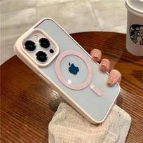 Luxury Magnetic Case for Samsung Galaxy S25 S24FE S23 Plus S26 Ultra A17 A37 A57 A15 A16 for Magsafe Wireless Charge Matte Cover Galaxy S26 Ultra