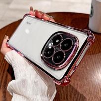Magnetic Case For Redmi Note 15 14 Pro Plus 5G 4G  Electroplated Bezel Transparent Magnetic Bracket Cover Lens Film Protection Redmi note 15 Pro 5G