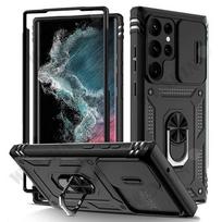 Case For Samsung S24 S23 S22 Ultra A35 A55 A15 A14 A54 A34 Heavy Duty with Camera 360 Degree Rotate Kickstand Shockproof Cover Samsung S23 juoda