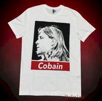 New Nirvana Kurt Cobain Black White Face Mens Vintage T-shirt M