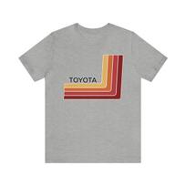 Toyota Retro Linijos Vintage Visureigis TRD Logotipas Grafinis Marškinėlis XL