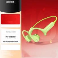 Lanston AirWave Max Open-Ear AI Translator Sports Headphones