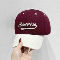 Trendy Korean 100% Cotton 6 Panel Color Block Embroidered Letter Breathable Waterproof Spring Summer Unisex Casual Baseball Cap