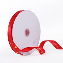 Luxury Double Face Christmas Ribbon Webbing 2.5cm Bow DIY Bouquet Gift Baking Cake Packaging Ribbon Christmas Tree Decoration
