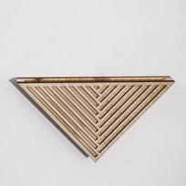 Rankų darbo medinis trikampis sieninis vazonas Minimalistinis geometrinis gėlių vazonas Kabantis vazonas Svetainė Style A