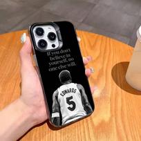 B-Basketball A-Anthony E-Edwards Phone Case For iPhone17,16,15,14,13,12,11,Pro,MAX White Matte Shockproof Cover iPhone14Pro