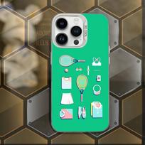 Luxury design of tennis racket Phone Case For iPhone 17,16,15,14,13,12,11,Mini,Pro,E,MAX White Candy Matte Shockproof Cover iPhone15promax