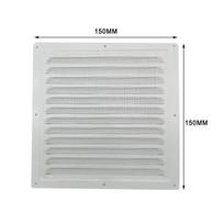 Aluminum Alloy Air Vent Grille Heating Cooling Vents Plate Air System Net Cover Screen Ventilation Cover 150/200/250/300mm Metal