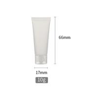 Tušti nešiojamieji vamzdeliai, išspausti kosmetikos indeliai, kreminiai plastikiniai buteliai 10g