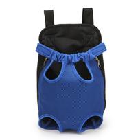 Pet Carrier Backpack Adjustable Legs Out Easy Fit Hands Free Soft Breathable Pet Front Carrier Pack S mėlyna