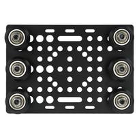 Gantry Plate Aluminum Black Anodized Surface 3D Printer Gantry Board with Pulley 0.8 to 3.1in Black