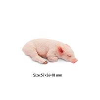 Toymany Imitacinė Miego Rožinė Paršelė Ūkio Gyvūno Modelis Žaislas Mini Figūrėlės Lėlės Veiksmo Figūrėlės Žaislai Vaikams Dovana Torto Dekoravimas