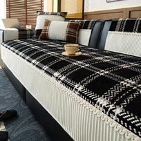 Sofa Cushion Four Seasons Universal Light Luxury High Sense Non-Slip Seat Cushion  New Chenille Sofa Cover Cover Cloth 70*70cm