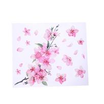 Cherry Blossom Floral Car Stickers Pink Autol Decal Bumperl Window Car Tuning Styling Accessories Type B：25*24cm