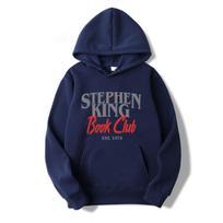 Stephen King Knygų Klubo džemperiai su paveikslėliais berniukams balti per dideli juokingi vyriški balti džemperiai S
