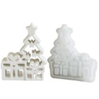 Christmas Tree Silicone Molds for Chocolate, Candy, Home Decoration, Plaster Silicone Molds, Epoxy Resin Silicone Molds 1 white