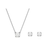 Swarovski Stilla Set Round Cut Dazzling Necklace Women necklace 5647663 Box+Shopping Bag
