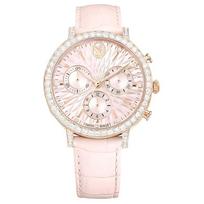 Swarovski Watch Quartz Movement Leather Strap 36Mm Pink Dial 50M Water Resistant Fashion Simple Style Women watches 5698300 Pink Watch Dial