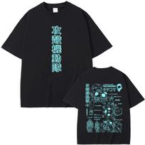 Anime Ghost in The Shell Tachikoma Anatomy Graphic T-shirt Men Women Y2k Cartoon Manga Streetwear Oversized Tshirt Short Sleeve Casual Clothing 4XL