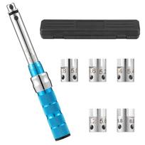 Spoke Torque Wrench 2-10 NM Motorcycle Spoke Wrench Set Steel Torque Wheel Spoke Spanner With Storage Box, 5.0-6.8Mm (as the picture,NONE)