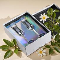 Luxury Champagne Glasses Set Crystal Stemware Electroplated Goblets for Home Bar Wedding Party Favors Gift Box