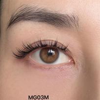 LUXURY Synthetic Hair Soft 3D Cat Eye Double Strip Tight Black Cotton Band Handmade Eyelashes Clip Plus Wide Micro Magnets Natural&Mix