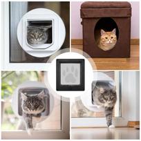 Cat Flap Door Weatherproof Smart Pet Supplies Sliding Glass Insert Interior Cat Door For Dog Kitten Medium Home Indoor Outdoor XL