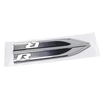 2 vnt./rinkinys 16,2x2 cm Automobilio šoninio sparno emblema Ženklelis Lipdukas Automobilio stiliaus aksesuarai Rline sidabras/juoda