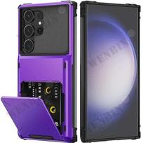 Luxury Case For Samsung S24 S23 Ultra Plus S10 S9 Plus Case With Card Heavy Duty Shockproof Slots Holder Shell Armor Shockproof Samsung S23