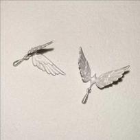 Luxury Angel Wings Ear Studs Women Flying Pigeon Pendants Charms Earrings Unique Pierced Earrings Accessories