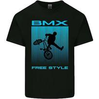 BMX Freestyle Cycling Bicycle Bike Kids T-shirt Boys Girls XL