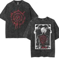 Limited Astarion The Pale ELF T-shirts Baldurs Gate 3 Girl Dinner Vintage Washed T Shirt Men Women Casual High Street Y2k Tshirt 260113 S įvairiaspalvis