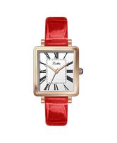 Square Watch Female Roman Retro Light Luxury Fashion Ultra-Thin Simple Belt Exquisite Women'S Watch