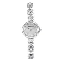 Light luxury diamond cross flower bracelet watch women's watch niche high-end fashion versatile waterproof quartz watch