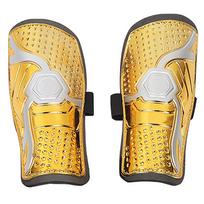 Soccer Shin Guards with Adjustable Strap Football Shin Pads Wear-Resistant Safety Shank Protector for 8-12 Years Boys Girls geltona