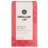 OSULLOC Sweet Hibiscus Herbal Tea Bags Caffeine-Free Sweet Fruit Mint Blended Tea 36g 1.8g x 20ea X 1box white