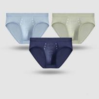 3 vnt. kvėpuojančio ledo šilko vasarinės kelnaitės vyriškos trikampės kelnės elastinės tinklelio vyriškos 4XL apatinės kelnaitės L gray
