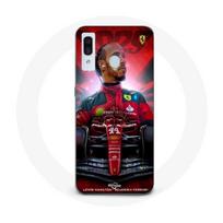 Coque Maniacase pour Samsung Galaxy A40 Lewis Hamilton Ferrari officiel