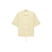 Fear of God Essentials SS Nylon Short-Sleeve Shirt With Allover Logo Print Unisex Tops Canary-Yellow FOG-FW22-656 XS white