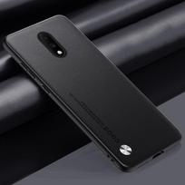Luxury PU Leather Case For OnePlus 7 Back Cover Matte Silicone Shockproof Full Protection Phone Case For One Plus 7 OnePlus7 For OnePlus 7
