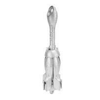 Foldable Kayak Anchor 1.5kg Silver Look High Carbon Steel Anchor Anti Corrosion Four Claw Widening white